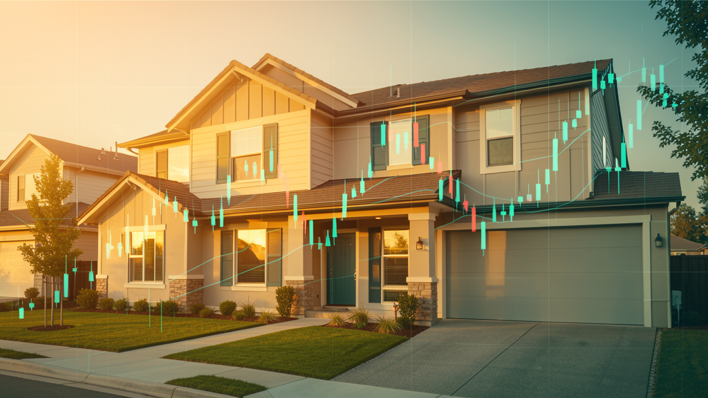 Modern suburban home with mortgage rate analysis representing 2026 home buying opportunities - AZM Lending